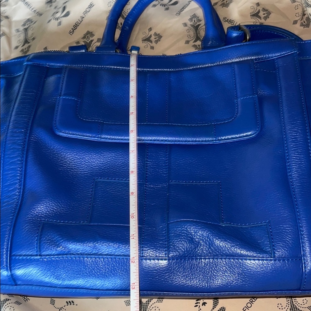 Blue Leather Women's Bag Isabella fiore - Picture 5 of 16